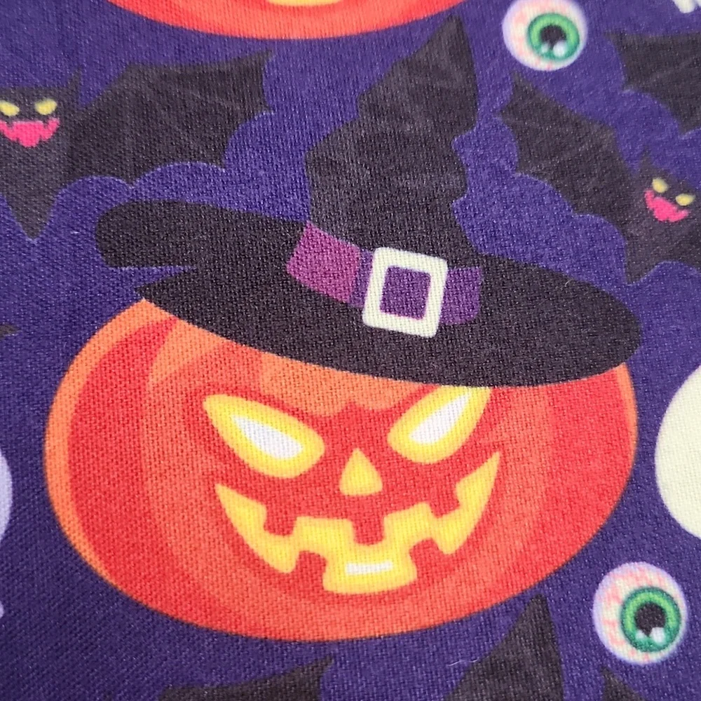 Halloween Skull and Pumpkin Pet Bandana